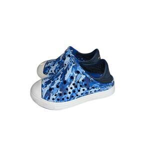 Skechers Blue Camo Slip-On‎ Water Shoes Ventilated Clogs Kids Size 7